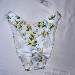 Pacsun white with lemons bikini bottom